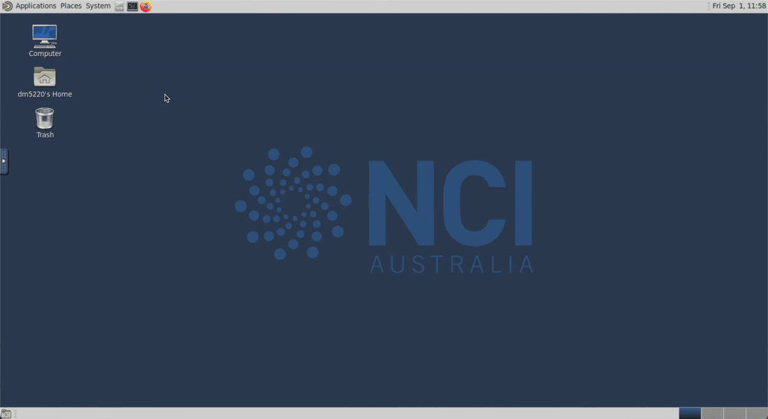 Open ARE VDI terminal example